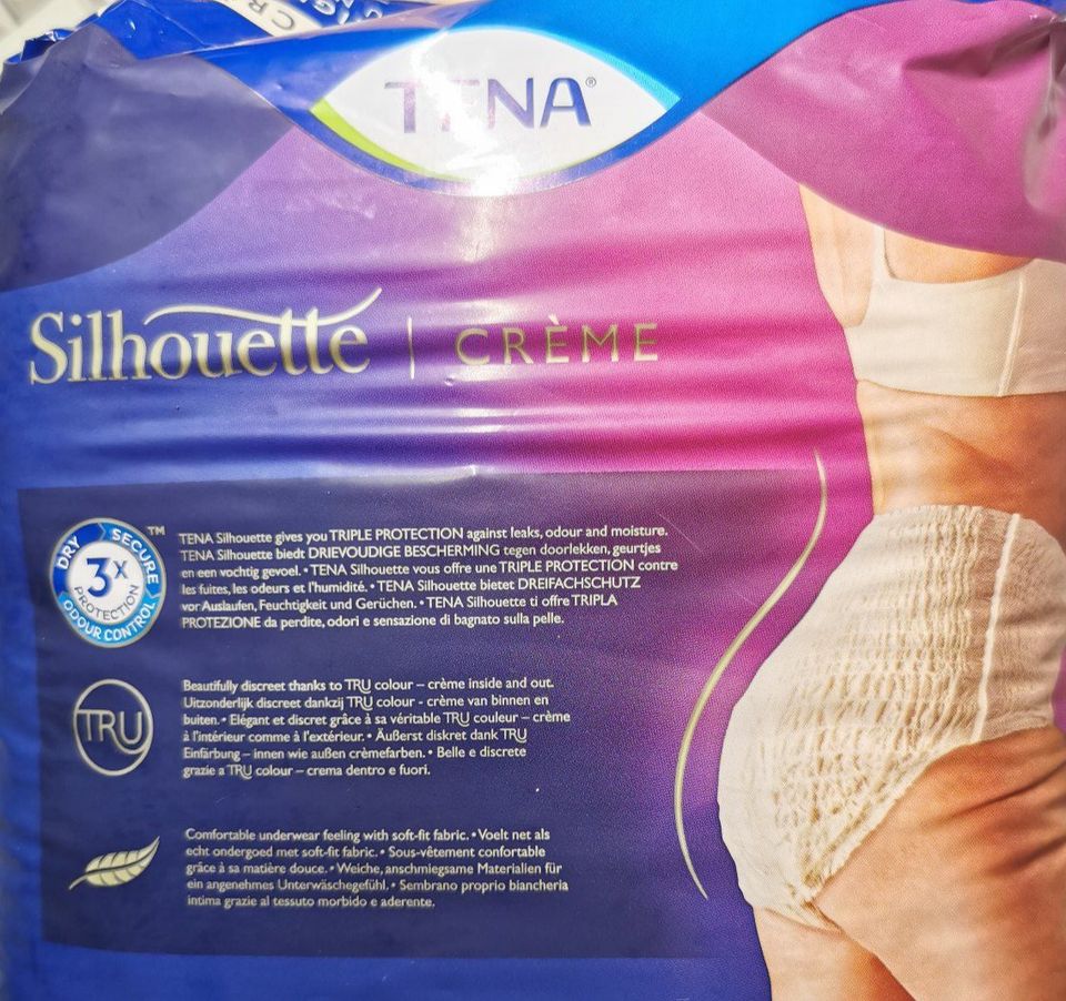 TENA Silhouette Plus Creme Medium Beutel 12 Stück orig. Verpackt in Seeheim-Jugenheim