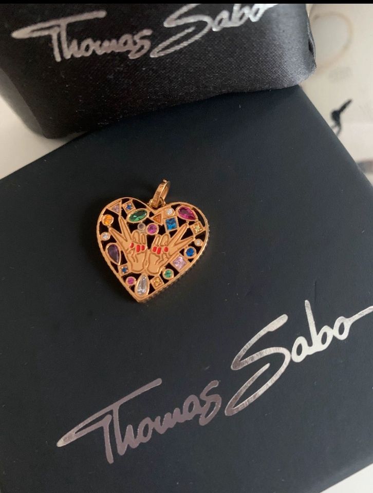 Thomas Sabo Anhänger mit bunten Steinen Np.179€ in Beckingen