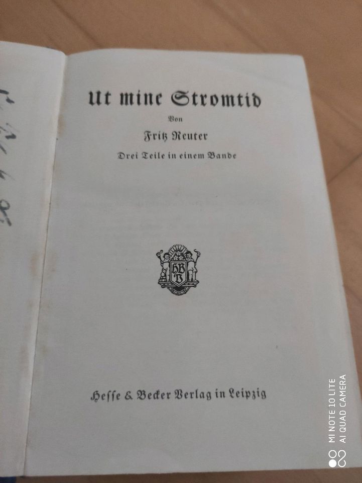 Buch:  Ut Mine Stromtid. Reuter Fritz. Antik. in Dortmund