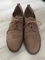 Braune Schuhe Halbschuhe zum Schnüren wildlederoptik Baden-Württemberg - Reutlingen Vorschau