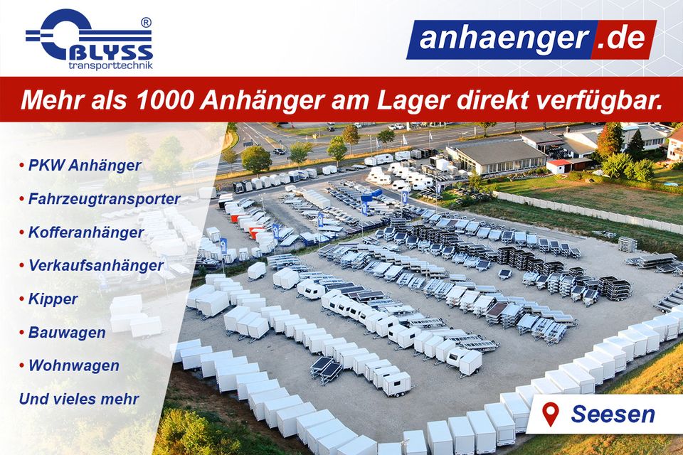 NEU PKW Anhänger Blyss 256x131x33cm Anhänger 1300kg zGG in Seesen