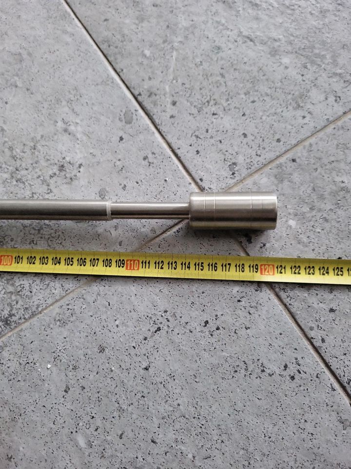 Vorhangsstange Metall Silber 120-217 cm in Seelze