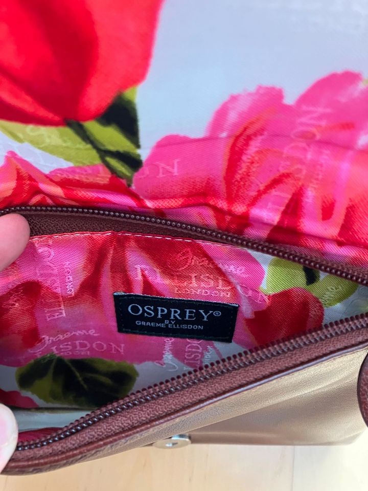 Lederhandtasche von Ospreys London in braun in Berglern