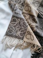 Schal Wolle Karierte Tartan Tuch mit Quasten beige braun Bayern - Erlangen Vorschau