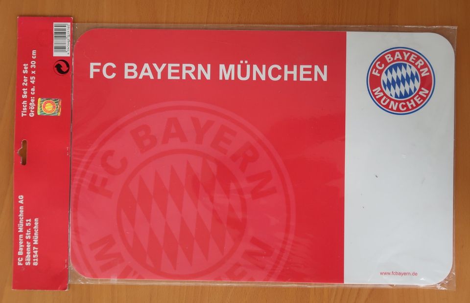 2er-Tischset FC Bayern München in Weiden (Oberpfalz)