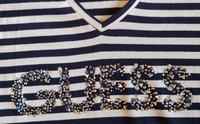 Guess T Shirt Blau Weiß mit Schmucksteinen Gr.M Bayern - Bamberg Vorschau