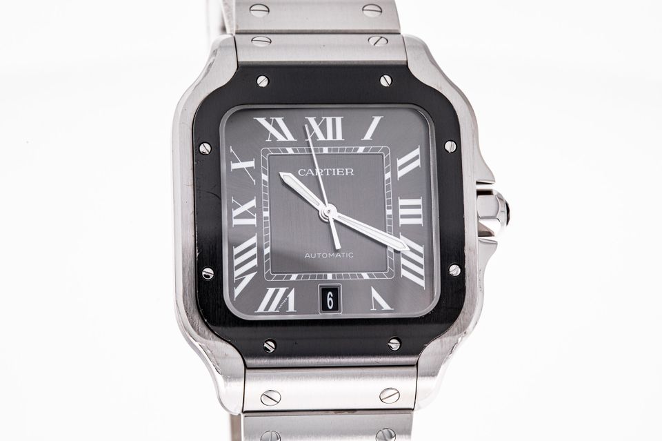 Cartier Santos 40 Grau Zfb. Stahl WSSA0037 in Hannover