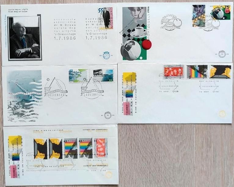 Niederlande Holland Ersttagsbriefe FDC 221 Stück 1979 - 1998 in Bargteheide