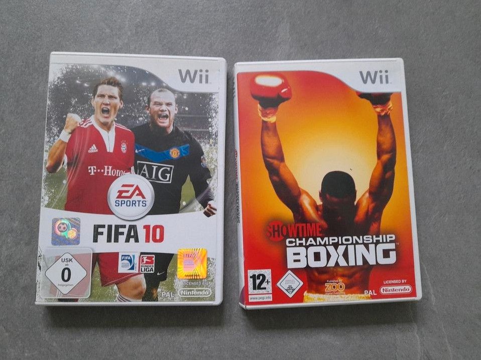 WII Fifa 10 + boxing Championsship komplett Wii Spiele in Ludwigsburg