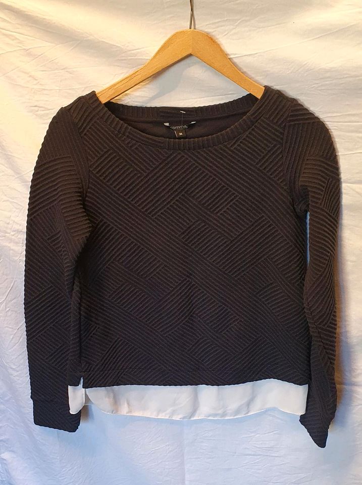 comma Damen Longsleeve Pullover aus Viskosemix navi Größe 34 TOP in Laupheim