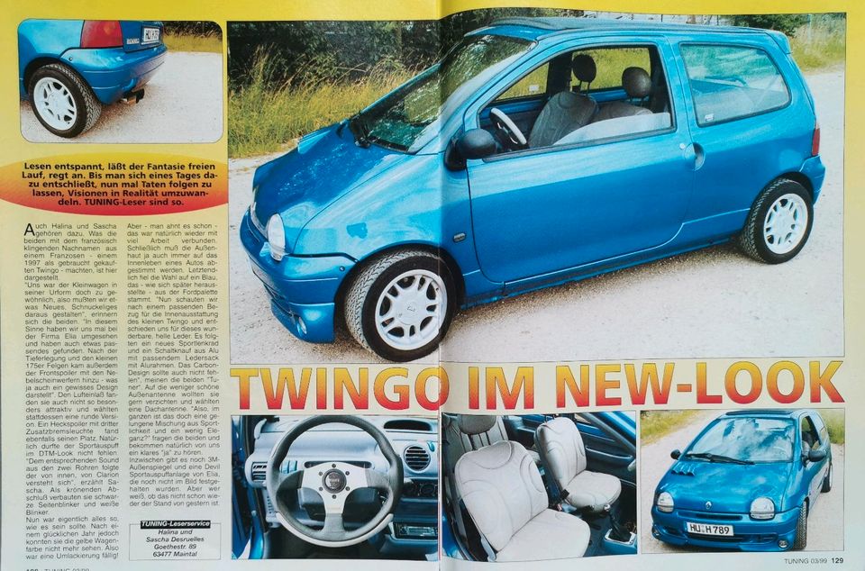 Renault Twingo 1 Berichte Tuning Umbauten 1,2 1,3 16V Elia in Hanau