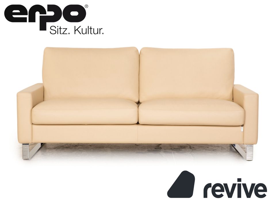 Erpo CL 500 Leder Dreisitzer Creme Sofa Couch in Köln