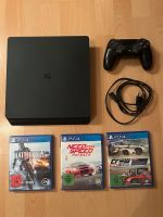 PlayStation 4 Slim 500 Gb mit drei Spielen & einen Controller München - Allach-Untermenzing Vorschau