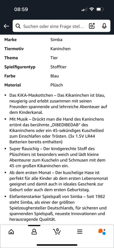 Kikaninchen Plüschtier mit Lieder + Fisher Price Lernspaß Hund in Oschersleben (Bode)