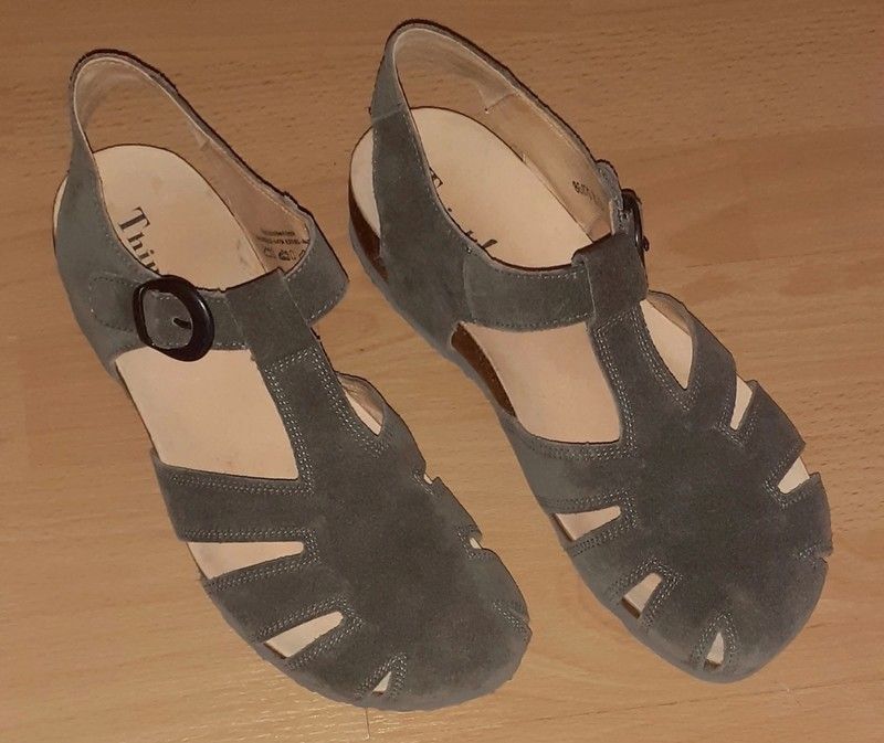 Think Sandalen/Ballerina, 40, Graphitgrau,NP129,99,.Brandneu in Berlin