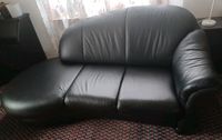 Couch- Sofa-Recamiere-Otomane- Sessel-schwarz- echt Leder Nordrhein-Westfalen - Menden Vorschau