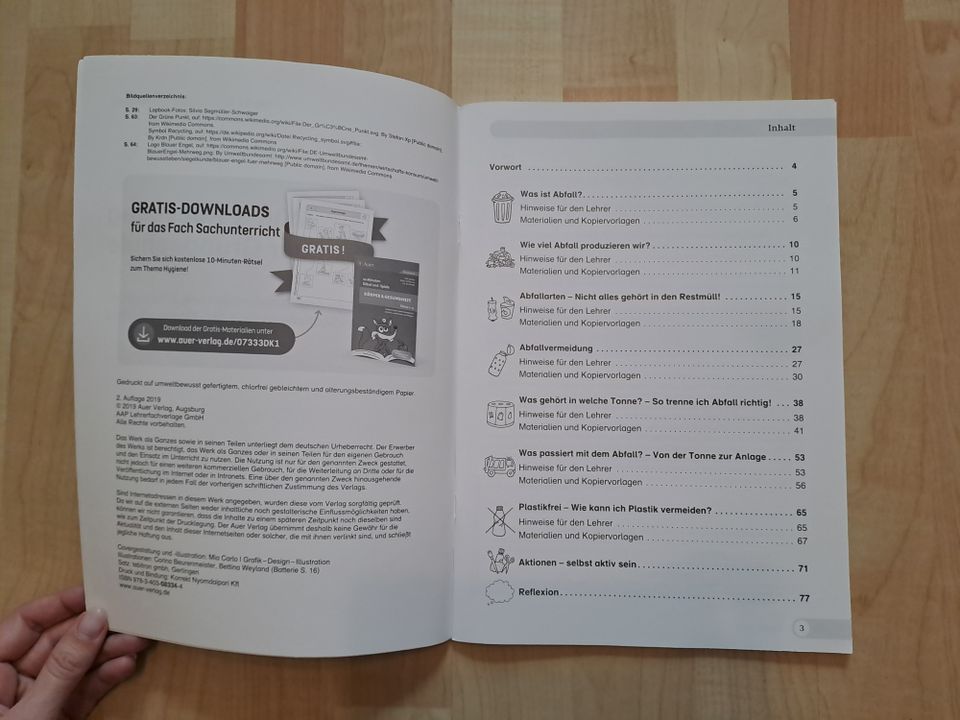 Buch // Unterrichtsmaterial / Müll & Recycling in der Grundschule in Grevenbroich