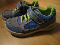 Halbschuhe Turnschuhe blau grün mit Klett Gr. 25/26 Brandenburg - Teltow Vorschau