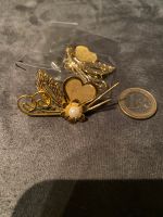 Brosche Anstecker  Modeschmuck Herz Blume Gold  Perle filigran Nordrhein-Westfalen - Gelsenkirchen Vorschau