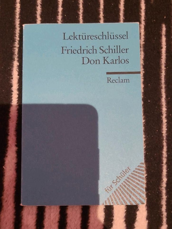 Don Carlos, Schiller - Buch und Lektüreschlüssel / Lektürehilfe in Dortmund