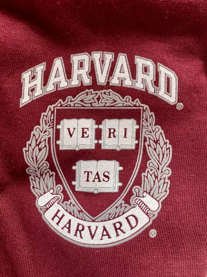 echtes Universität HARVARD T-Shirt USA Gr. L Bordeaux in Dreieich