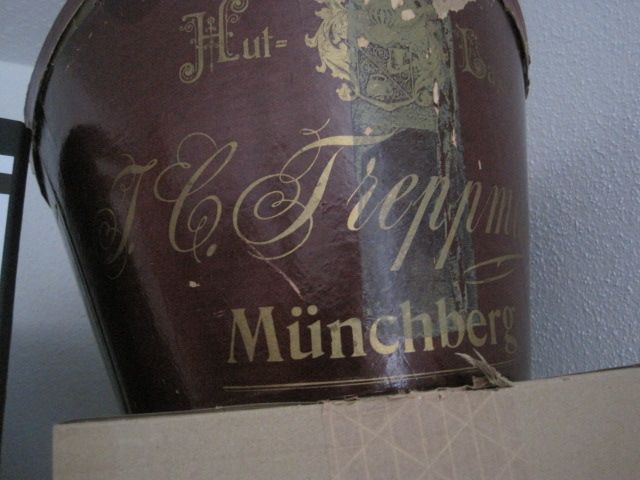 Zylinder-Hut alt, Hutfabriklager Treppmann, Münchberg in Münchberg