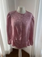 Vintage Bluse rosa Gr. 42 Blumenmuster Satinoptik Bremen - Huchting Vorschau