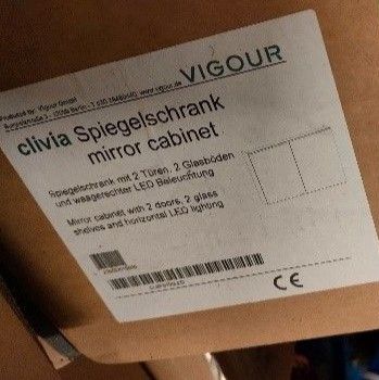 verkaufen neuen Spiegelschrank ViGOUR Clivia 100 cm in Landau a d Isar