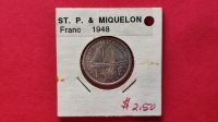 Saint-Pierre und Miquelon 1 Franken, 1948 Stuttgart - Möhringen Vorschau