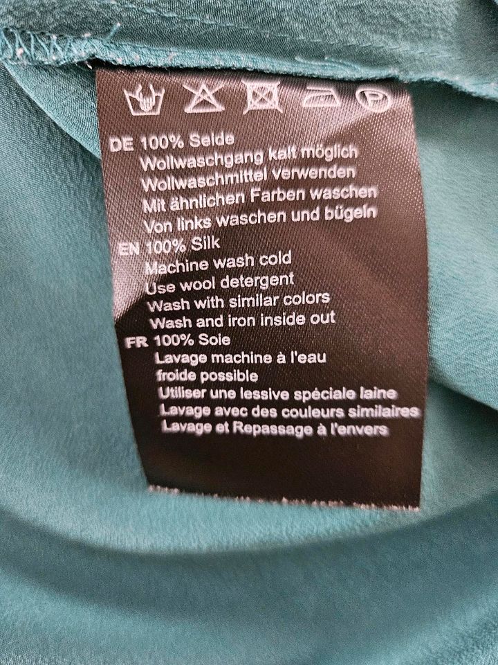 Hallhuber Damen Top Bluse Seide Gr.38 in Bünde