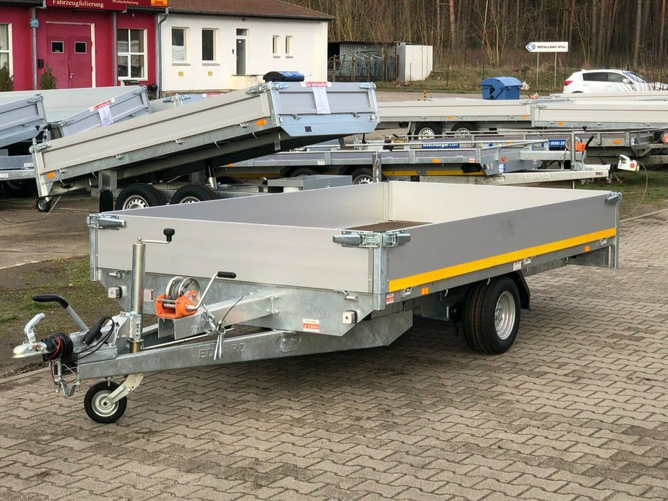 ⭐️ Eduard Auto Transporter 1500 kg 330x180x30 cm Rampen Winde 56 in Schöneiche bei Berlin