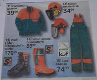 Forstschutzkleidung: Hose, Jacke, Schuhe, Farbe grün-orange Bayern - Ammerndorf Vorschau