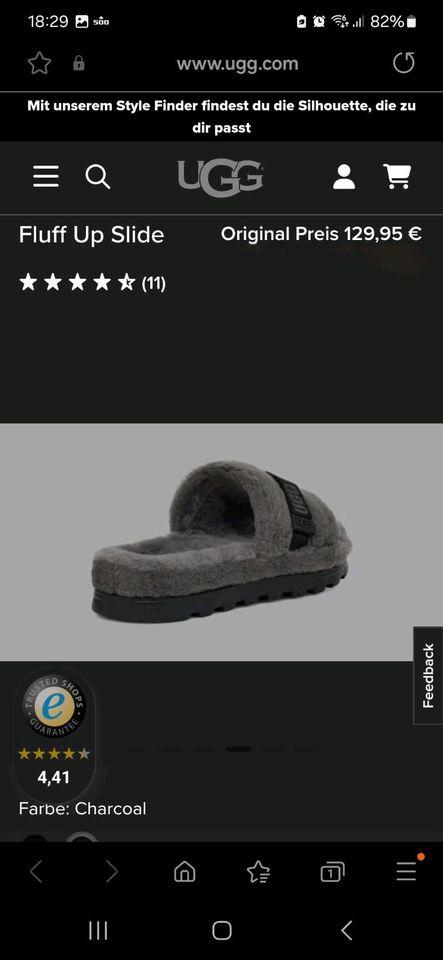 Ugg fluff up slide schlappen schuhe in Hürth