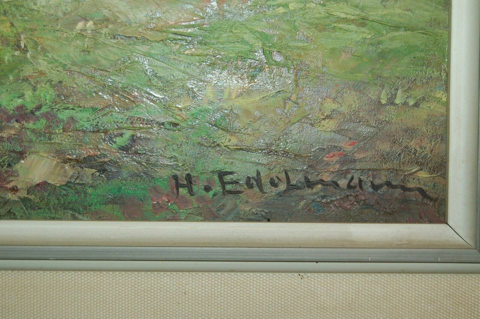 Altes Gemälde signiert Hans Edelmann ca. 64x54cm Ölgemälde ? Bild in Kronach