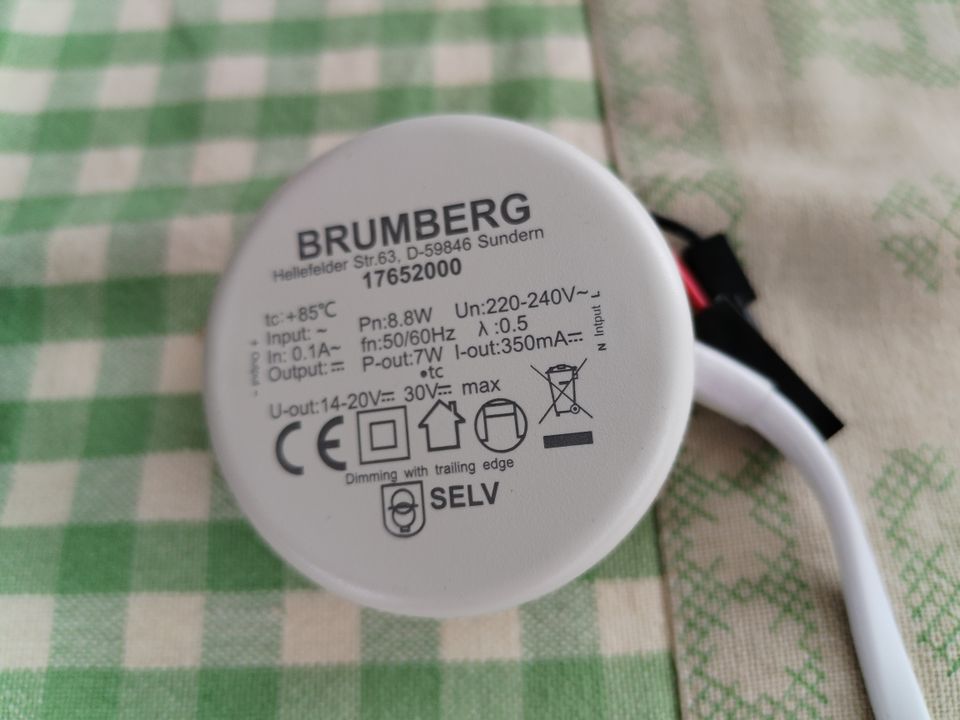 Brumberg 40363153 LED-Einbaustrahler 230V AC 50 Hz 6W + Converter in Weisenbach