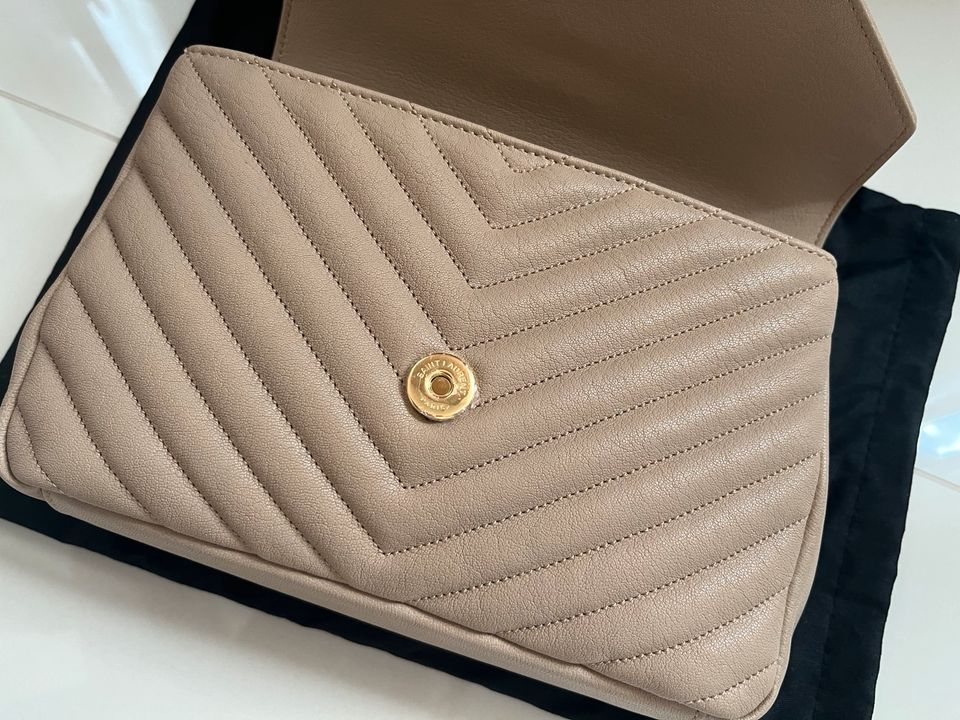 Saint Laurent College Medium Tasche Dark Beige in Stuttgart