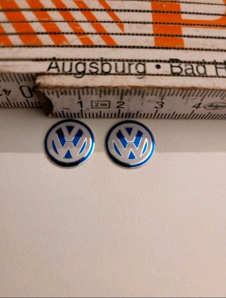 VW Logo Emblem Aufkleber Schlüssellogo Schlüsselaufkleber ALU in Hamm