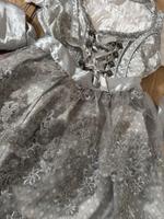 Dirndl neu 40 L Silber grau mit Bluse Carmenbluse Oktoberfest Sachsen - Burgstädt Vorschau