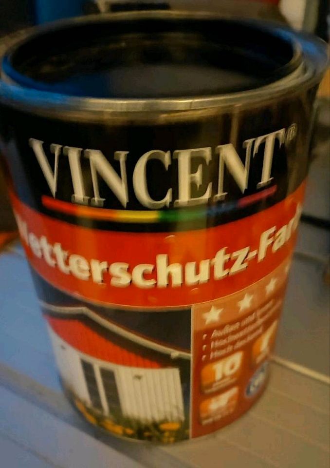 2,5 L Vincent Wetterschutzfarbe Lack schwarz Neu Ovp ungeöffnet in Essen