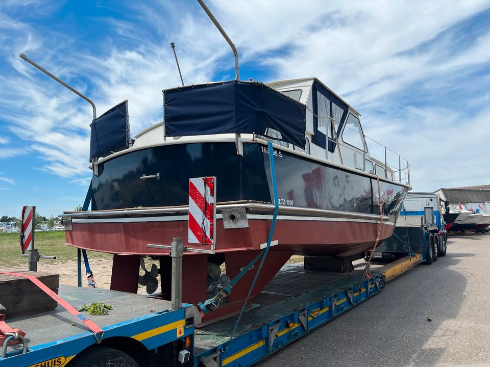 Stahlkajütboot Feltz 11m außen aufwendig komplett neu in Heinsberg