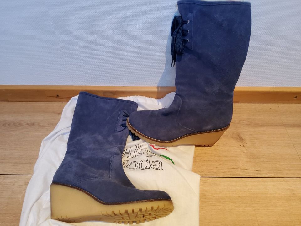 Alba Moda Winter Stiefel Wedges mittelblau Echtleder 41 in Rheinland-Pfalz  - Thalfang | eBay Kleinanzeigen ist jetzt Kleinanzeigen