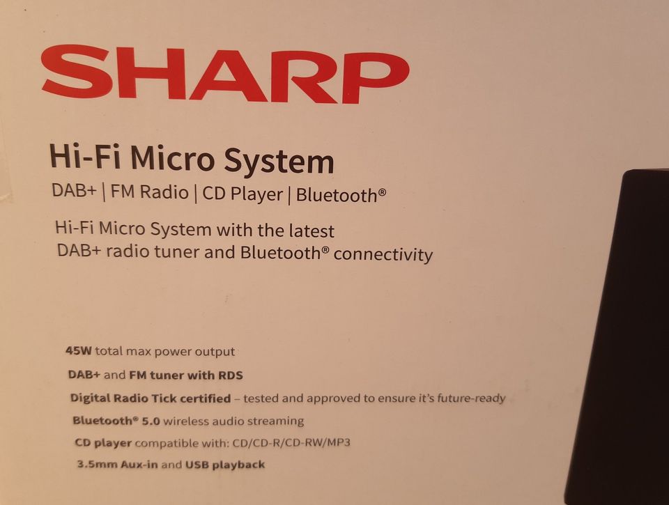 Sharp XL-B517D(BK) HiFi Stereo-Soundsystem Bluetooth Schwarz in Sachsen -  Bad Gottleuba-Berggießhübel | Stereoanlage gebraucht kaufen | eBay  Kleinanzeigen ist jetzt Kleinanzeigen