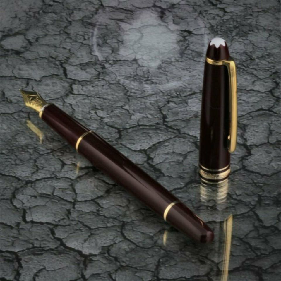 Montblanc Bordeaux 4810 Meisterstuck 144 Füller poliert Zertifikat Neuw. Füllfederhalter Geschenk Weihnachten Wunschgravur Sammler Top Versand Händler DHL Echt in Igel