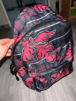 Schwarzer Rucksack mit pinker Montsera Nordrhein-Westfalen - Bergkamen Vorschau