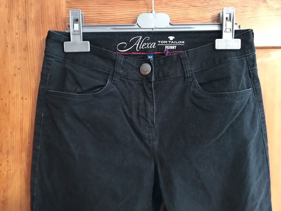 Tom Tailor Alexa: schwarze Jeans in Gr. 34/XS in Homburg