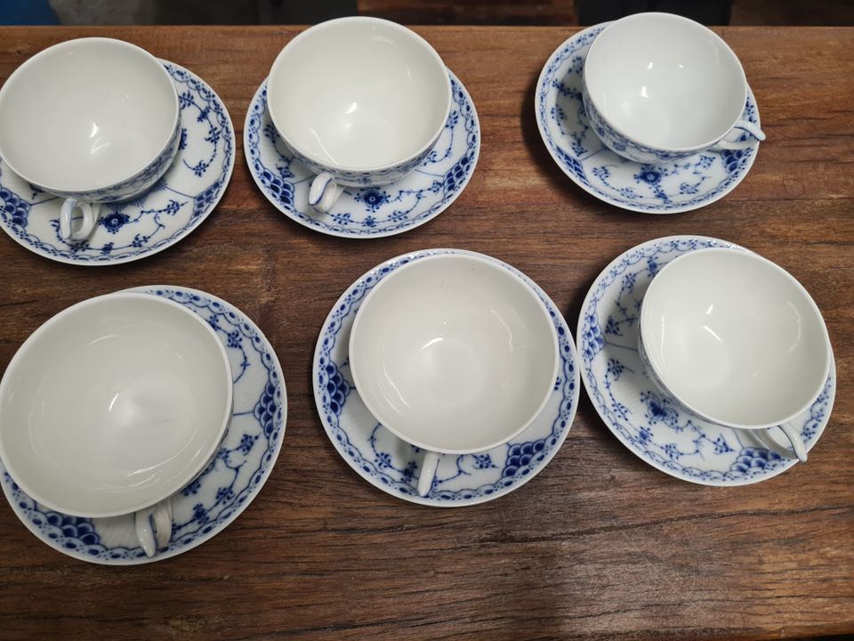 1 Royal Copenhagen Musselmalet 656 groß Teetasse + Untere 1.Wahl in Bochum