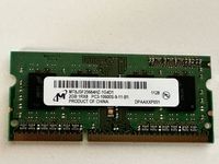 Micron SO-DIMM DDR3 1333MHz PC3-10600 2GB Bayern - Marktbreit Vorschau