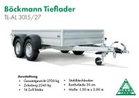 Tieflader PKW Anhänger Böckmann TL-AL 3015/27, 2,7t Brandenburg - Treuenbrietzen Vorschau