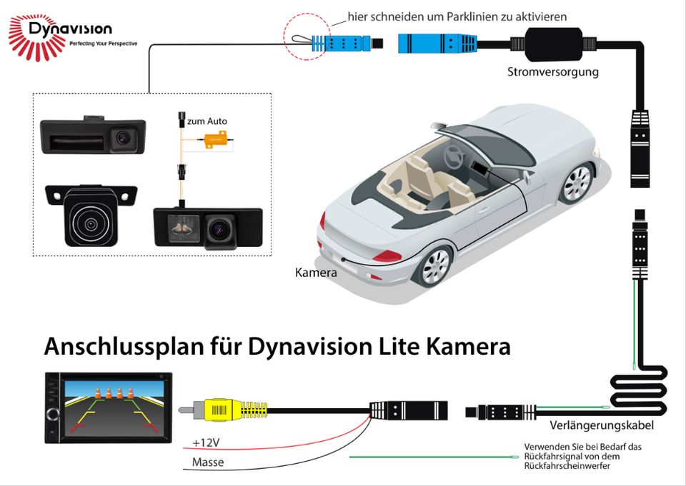 DYNAVISION Auto Kamera | Rückfahrkamera für BMW 5er E60 / 3er E90 in Burghausen