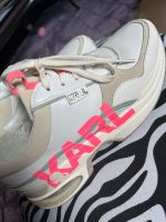 Sneakers von Karl Lagerfeld Gr 37 weiß pink ❤️ Leder Düsseldorf - Derendorf Vorschau